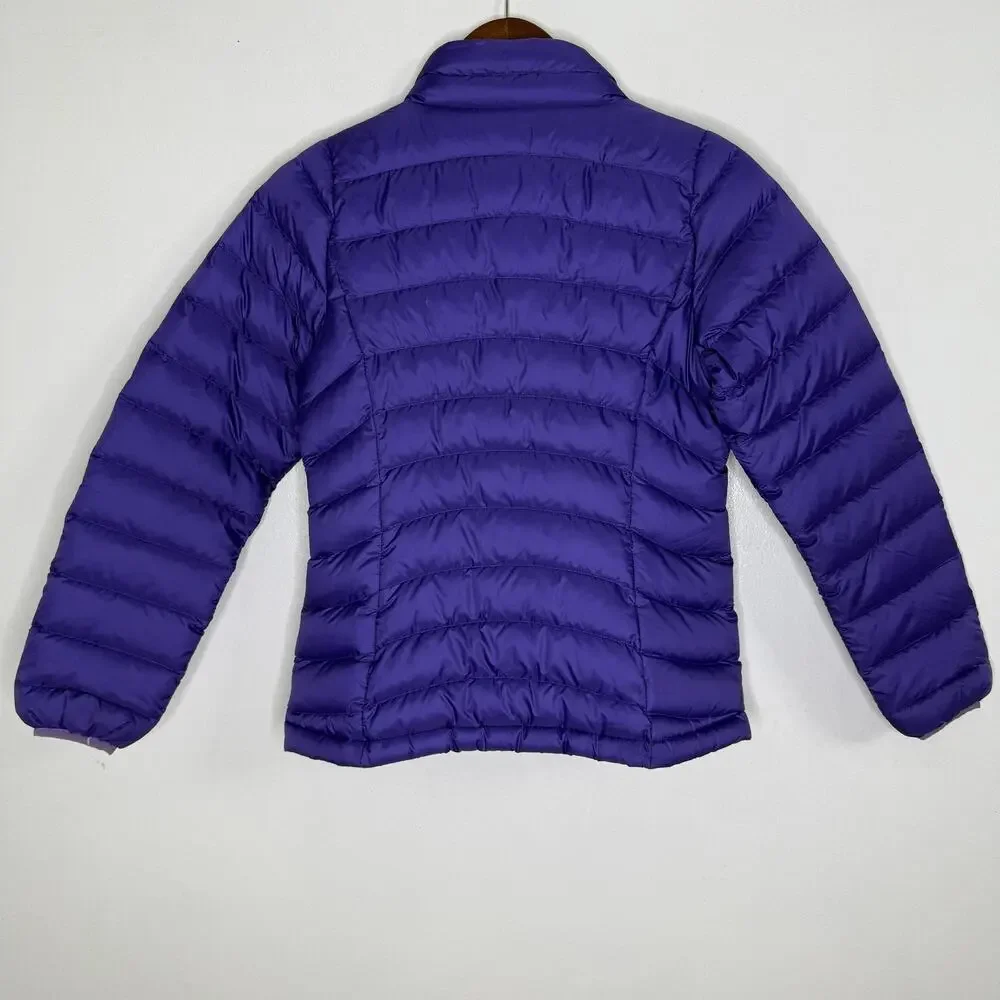 Patagonia Jacket Girls Large 12 Purple Down Sweater Puffer Lightweight
